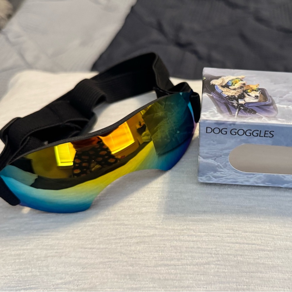 ANLORR Dog Goggles – Size M | UV Protection | Waterproof & Windproof | NEW